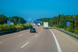 Karambol na autostradzie A1 w Polsce - Łódź