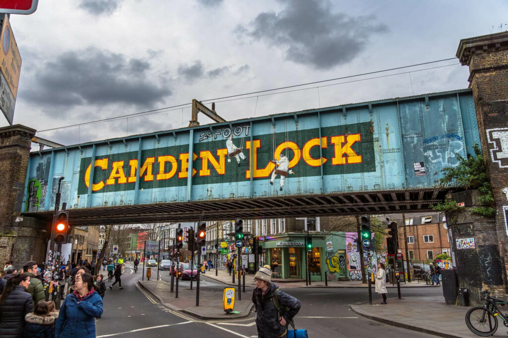 Camden Lock Market w Camden Town w Londynie