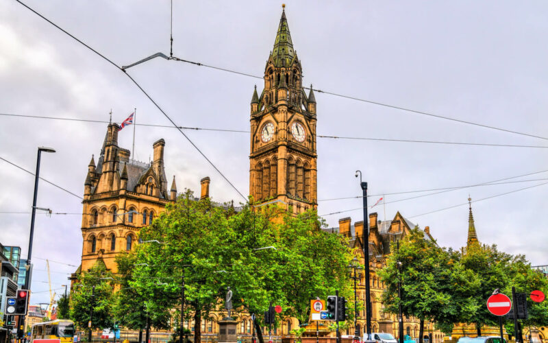 Miasto Manchester w Anglii