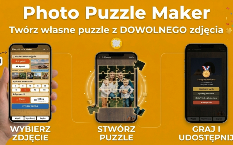 Puzzle ze zdjęcia - aplikacja na telefon