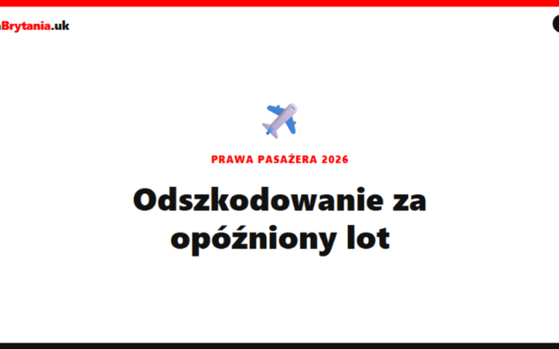 Odszkodowanie za opozniony lub odwolany lot 2026